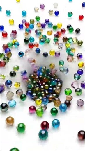 Shattering Expectations: A Cascade of Colorful Marbles