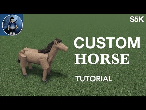 REALISTIC CUSTOM HORSE Tutorial | Bloxburg