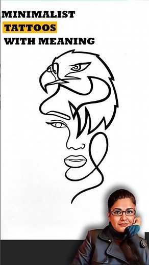 🦅 A powerful tribal eagle tattoo, symbolizing strength and freedom in bold lines! #tattoo #art