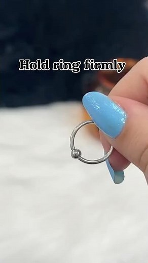 Learn how to open and close a Captive Bead Ring (CBR) the right way! #fypyoutube #fyp