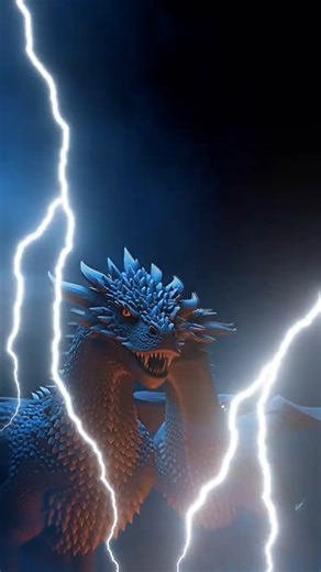 Epic dragon fight of fire and lightning in the sky🔥🐉⚡#dragon #dragonfight #shorts #viral #fantasy #