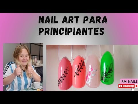 💅😊Nail art para principiantes/¿Como realizar hojas en las uñas? 🌿