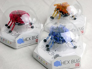 I tried to move the insect robot "HEX BUG" modeling cockroach movement