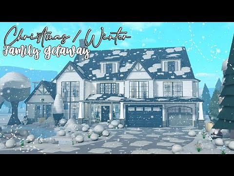 BLOXBURG| Winter / Christmas Family Mansion | House Build