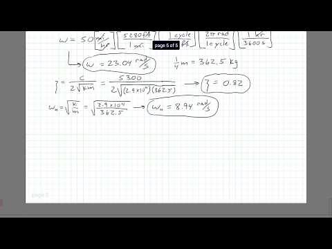 Base Excitation: Example With Quarter-Suspension Model