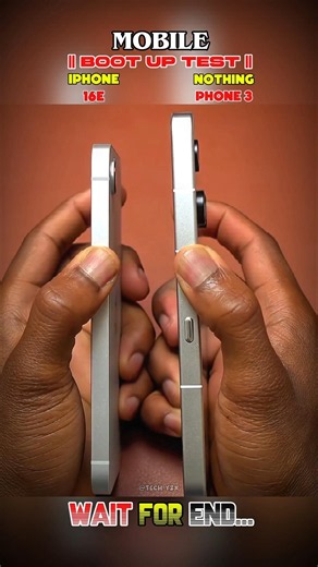 ☠️😲 IPHONE 16E VS NOTHING PHONE 3 - BOOT UP TEST!!