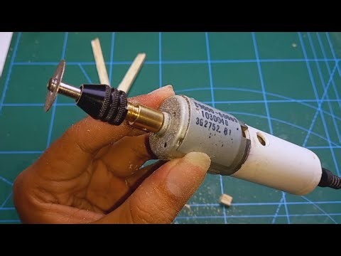 DIY simple mini cutting grinder with printer motor