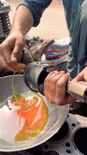 6-Cylinder Piston Fitting skills #workshop #engine #foryou #tools