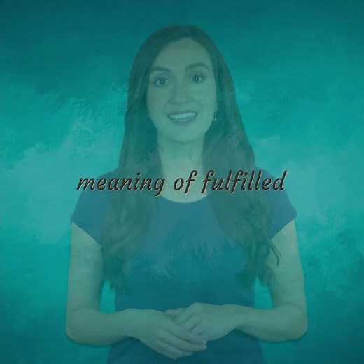 Fulfilled | meaning of Fulfilled