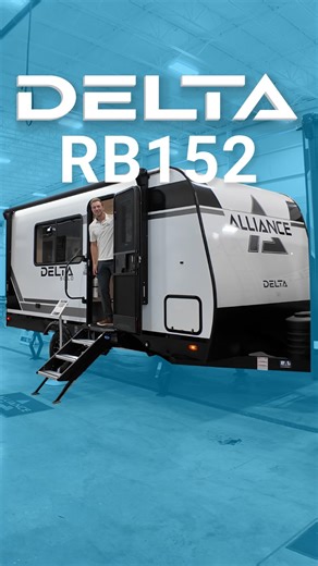 Small in size, BIG on smart design ✨ Meet the Alliance RV Delta RB152 — the perfect blend of comfort and functionality for wherever the road takes you. ✔️ Front queen bed with overhead storage & dual wardrobe nightstands ✔️ 60” jackknife sofa dinette for relaxing or dining ✔️ Fully equipped kitchen with a 10 cu. ft. 12V fridge and flip-up counter extension ✔️ Spacious rear bath with a 30” x 36” shower (yes, room to stretch!) ✔️ 13’ awning for outdoor hangouts and adventure-ready vibes Compact, c