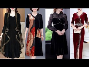 Yangi fasondagi siz ko`rmagam velyur liboslar modalari