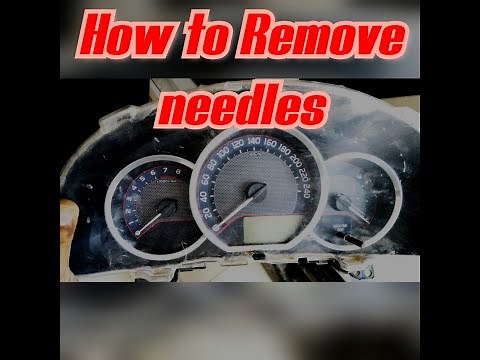 How to remove speedometer needles