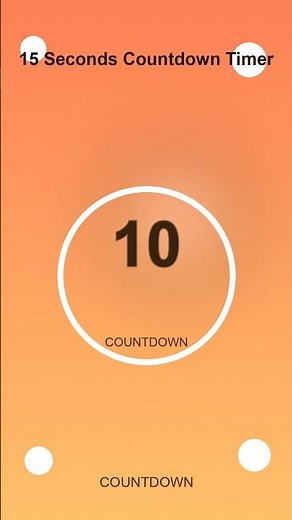 15 Second Timer | Quick Countdown
