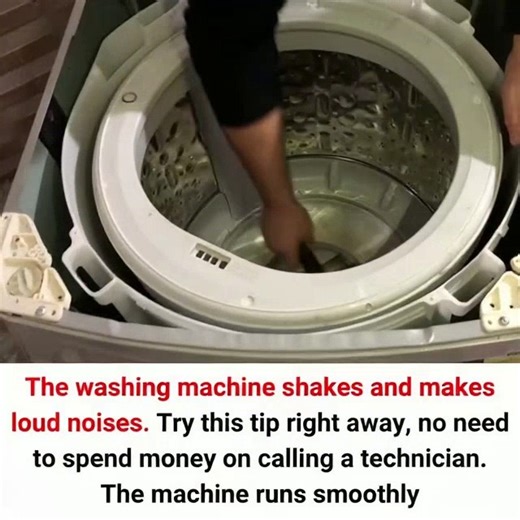 The washing machine shakes and makes loud noises. Try this tip right away, no need to spend money on calling a technician. The machine runs smoothly 👇👇👇 | Blogtamsu TV