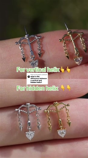 Understanding Vertical and Hidden Helix Earpiercings