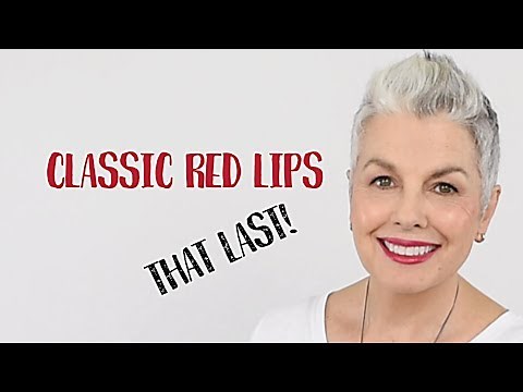 Classic Red Lipstick: Techniques for older women, help stop feathering and fading!
