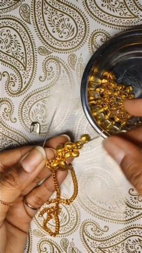 Elegant Brooch Tutorial | Trendy Gold Chain Brooch Making at Home