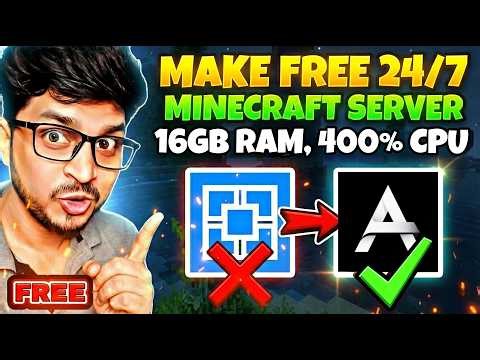 How To Make Free Minecraft Server 24x7 | Best Free 24/7 Minecraft Hosting🟩