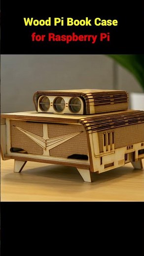 A Wooden #raspberrypi Case with Flexible Hinge🤯