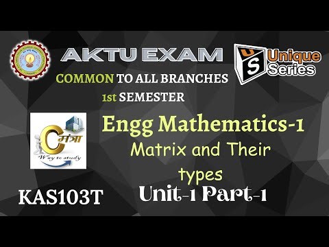 U1 P1 | Engg Maths 1 | All Branch B.tech First year | AKTU Lecture #Unique_Series #Unique_Series |