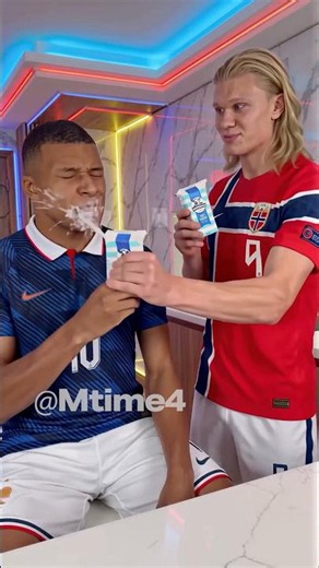 Haaland’s Milk Prank Hit Perfectly 💥🥛 #parody #football #haaland #worldcup