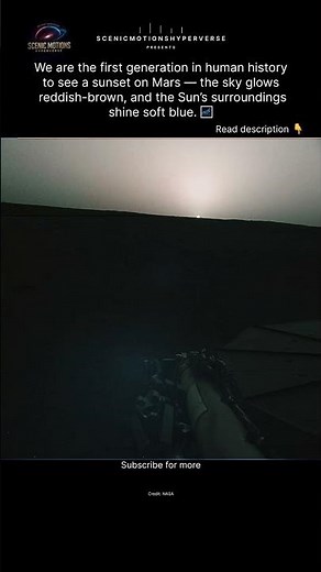 Blue Sunset on Mars 🌌 | NASA Curiosity Rover Captures First-Ever Human-Era Sunset