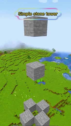 Building a Simple Stone Pagoda in My World#minecraft #minecrafttutorial #minecraftmemes #minecraftbuilding #foryou #tiktok