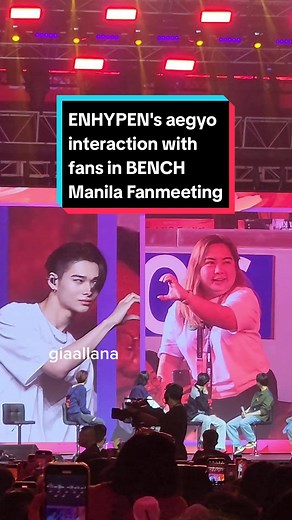 ENHYPEN aegyo interactions with fans in BENCH Fan Meeting. #ENHYPEN 's Heeseung, Jay, Jake, Sunghoon, Sunoo, Jungwon, Ni-ki in Manila for their BENCH Fan Meeting. #ASweetExperienceWithBENCH #ENHYPENxBENCH #BENCHandENHYPEN #GlobalBENCHsetter #엔하이픈 Presented by: @Bench TM #kpop #kpopfyp #enhypenedit #enhypenjake #enhypensunghoon #enhypensunoo #enhypenjay #enhypenheeseung #enhypenjungwon #enhypenniki #enhypenfy #enhypenfyp #hallyutalkph #entertainmentph #tiktoktainmentph #enha #enhypen_belift #enge