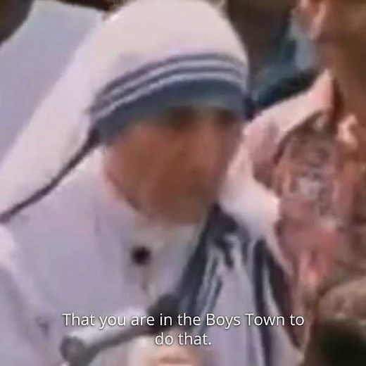 #ThrowbackThursday Take a look at this recently discovered video of Mother Teresa, also known as Saint Teresa of Calcutta, telling the story of her visit to Boys Town and the importance of the #HeAintHeavy message. Who has carried you? Share your story on social media using the hashtag #HeAintHeavy. https://bddy.me/3xvwzu8 #TeachLove #BoysTownSaves #SavingChildrenHealingFamilies #HeAintHeavyChallenge #HeAintHeavyHesMyBrother #SaintTeresa #MotherTeresa | Boys Town