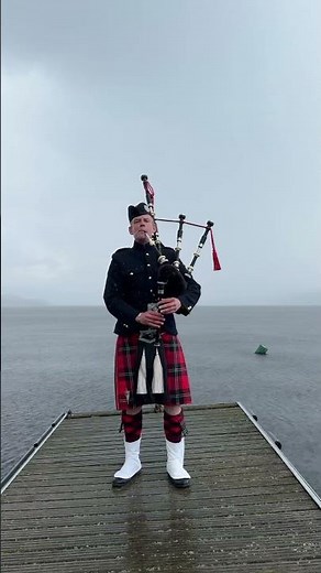 Loch Lomond in a storm! #scottishbagpipes #scottish #bagpipes