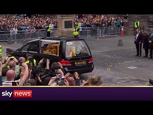 Queen Elizabeth's coffin arrives in Edinburgh to thousands of people