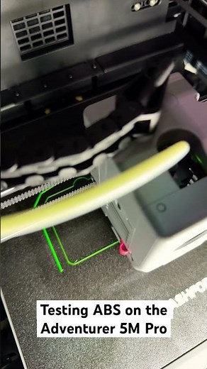 How is the new Adventurer 5M Pro with ABS? #flashforge #3dprinting
