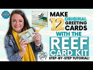 How to create twelve handmade cards efficiently with few scraps! | Club Scrap Reef Card Kit