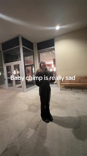 Baby chimp is really sad #fypシ゚viral #babychimpisreallysad🥹 #singing #fpyシ @ᴄᴀᴍɪʟᴀ