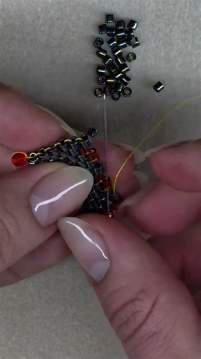 Master Peyote Stitch: Add Color & Create Amazing Shapes! #shorts