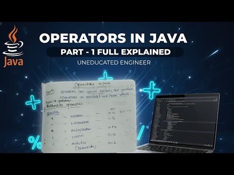 Operators in java full explained (part -1) | DSA in java