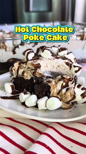 Decadent Hot Chocolate Poke Cake Recipe for the Holidays