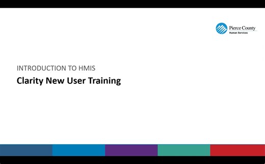 Clarity New User Training