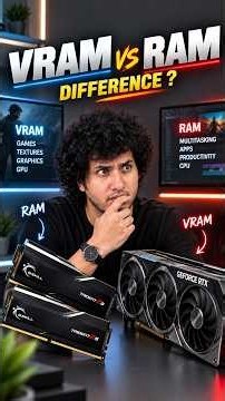 RAM VS VRAM what's the difference ? #shorts #ram #vram