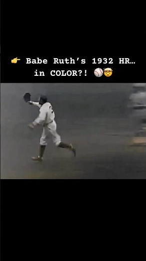 👉 Babe Ruth’s 1932 HR… in COLOR?! ⚾️🤯
