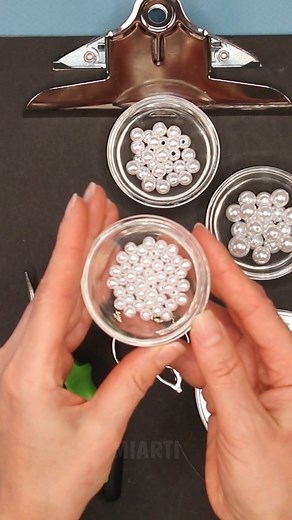 189K views · 5.9K reactions | A beautiful beaded necklace "Pearl" - easy to make! | Miarti - Creative ideas | Facebook