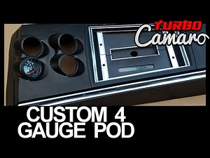 1967 Camaro - Custom 4 Gauge Console Pod