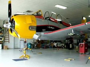 North American T-28 Landing Gear Retraction Test