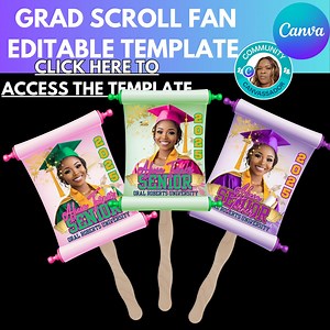Graduation Scroll Fan Vorlagen SVG, College, Feier, personalisiertes Design Ihr Eigenes, Bündel in verschiedenen Farben hinzugefügt - Etsy.de