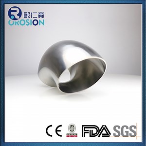 [Hot Item] High-Quality Sanitary Welded Stainless Steel Tc Clamp Elbow