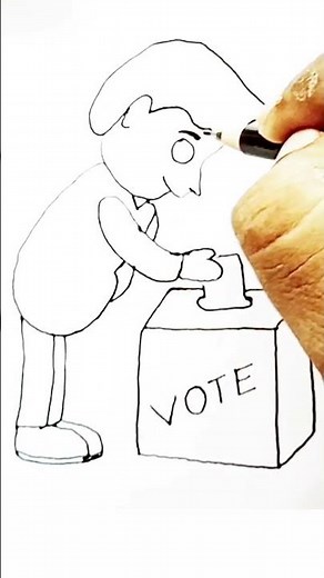 Unlocking Democracy : Voter Awareness Program l Claim Your Power - My Vote My Right Clipart Drawing