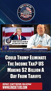 Could Trump Eliminate The Income Tax? US Making $2 Billion A Day From Tariffs #Trump #MAGA #Tariffs #CHINA | Eric Deters for Kentucky and America