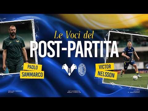 Serie A Enilive 2025/26 | Le voci del post partita: Sammarco e Nelsson