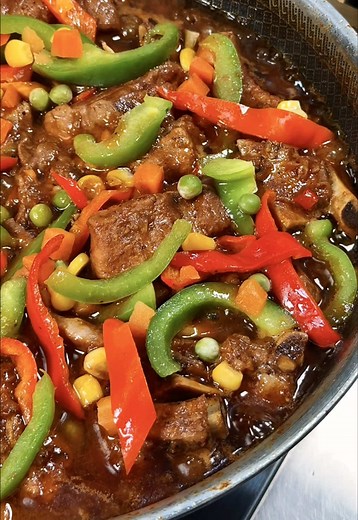 Sinarsahang Pork Ribs Recipe with Sprite and Tomato Paste