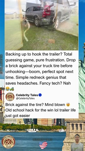 Genius Brick Trick Makes Hooking Up Your Trailer Foolproof Every Time